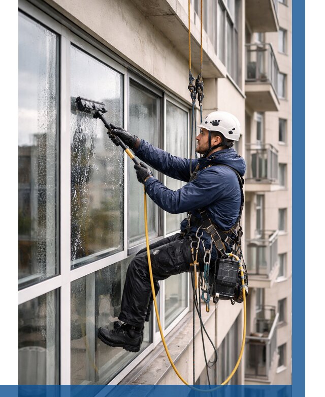 Мойка балконного остекления в Феодосии от 3555 р. | ВЫСОТНИК-Фдс