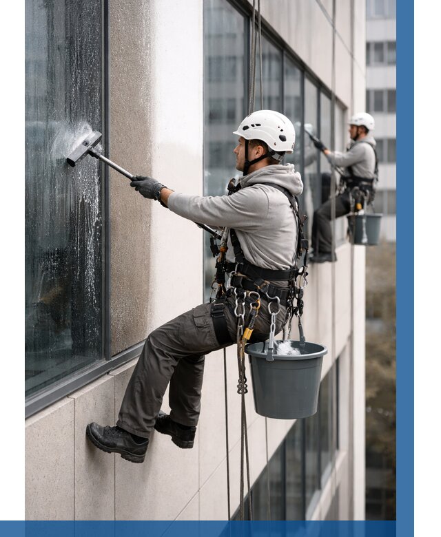 Мойка фасадов зданий в Феодосии под ключ от 356 р. | ВЫСОТНИК-Фдс