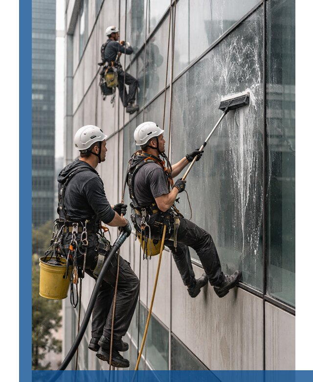 Профессиональная высотная мойка фасадов зданий в Феодосии