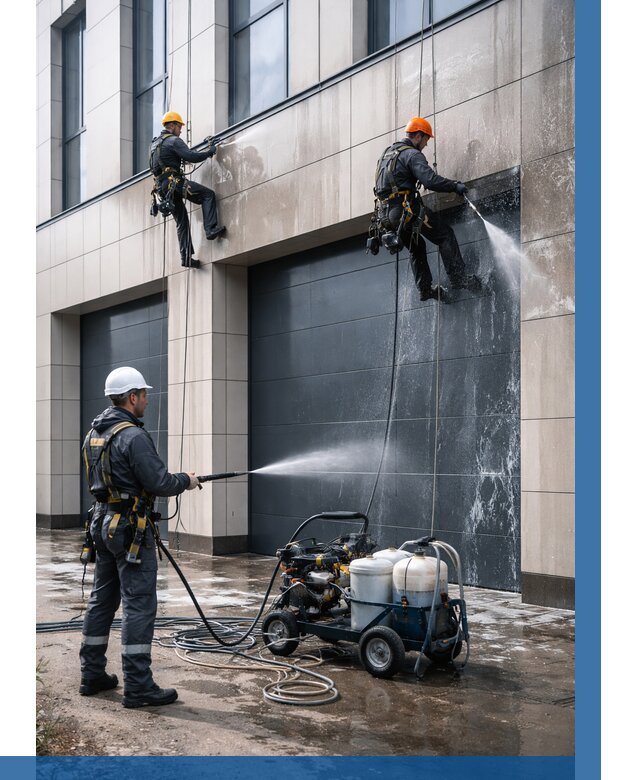 Послестроительная мойка фасада в Феодосии от 305 р. | ВЫСОТНИК-Фдс