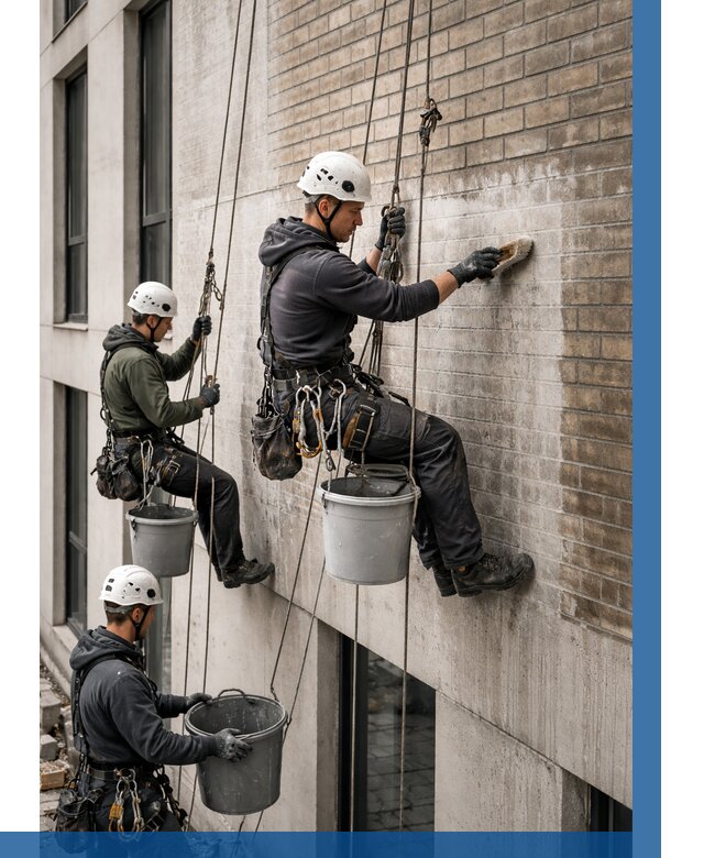 Удаление высолов с фасада в Феодосии от 254 р. | ВЫСОТНИК-Фдс