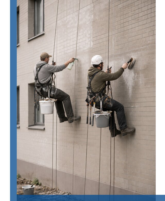 Удаление высолов с фасада зданий в Феодосии без повреждений и следов