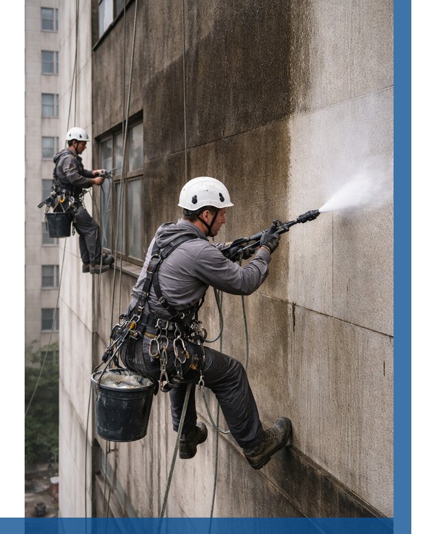 Очистка фасада от копоти в Феодосии от 254 р. | ВЫСОТНИК-Фдс