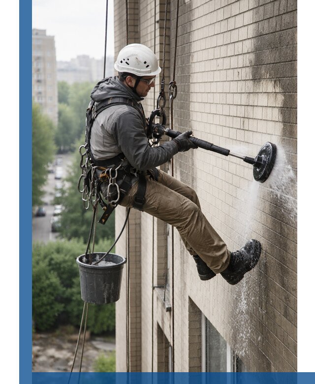 Очистка фасада от копоти в Феодосии профессионально и безопасно