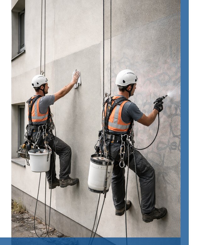 Антиграффити покрытие фасада в Феодосии от 609 р. | ВЫСОТНИК-Фдс