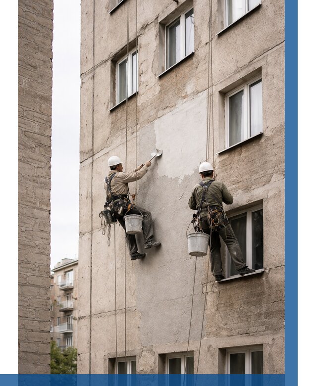 Косметический ремонт фасада в Феодосии от 1117 р. | ВЫСОТНИК-Фдс