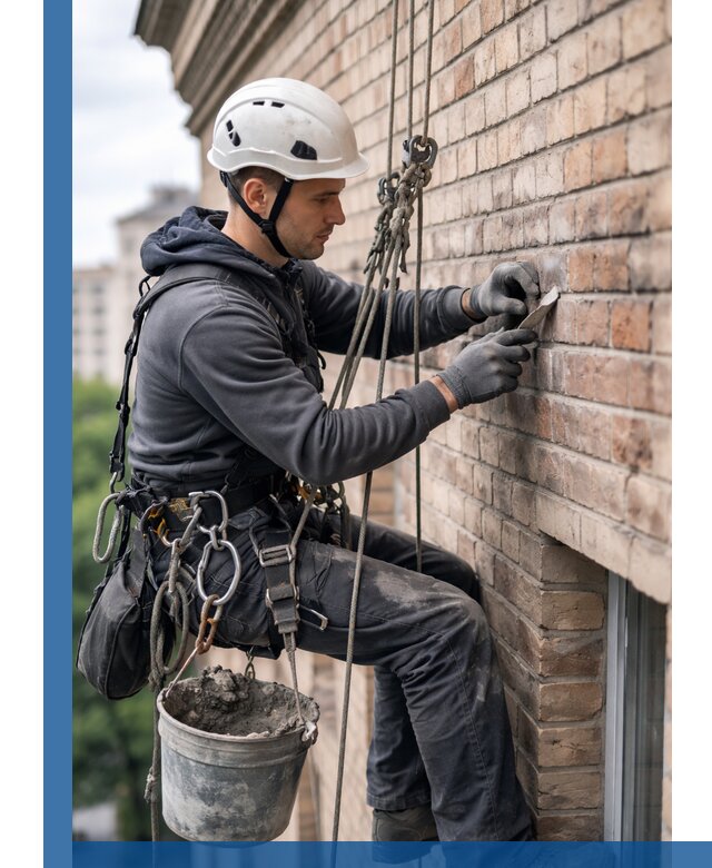 Качественный ремонт кирпичной кладки фасада в Феодосии с гарантией