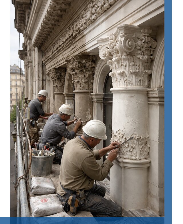 Реставрация фасадной лепнины в Феодосии от 2540 р. | ВЫСОТНИК-Фдс