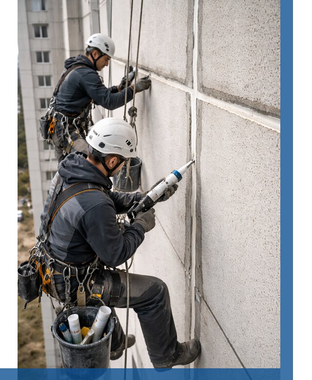 Герметизация межпанельных швов в Феодосии от 711 р. | ВЫСОТНИК-Фдс