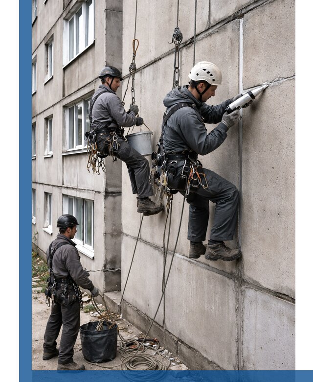 Герметизация межпанельных швов в Феодосии с гарантией герметичности