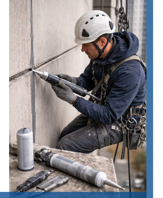 Вторичная герметизация швов в Феодосии от 457 р. | ВЫСОТНИК-Фдс