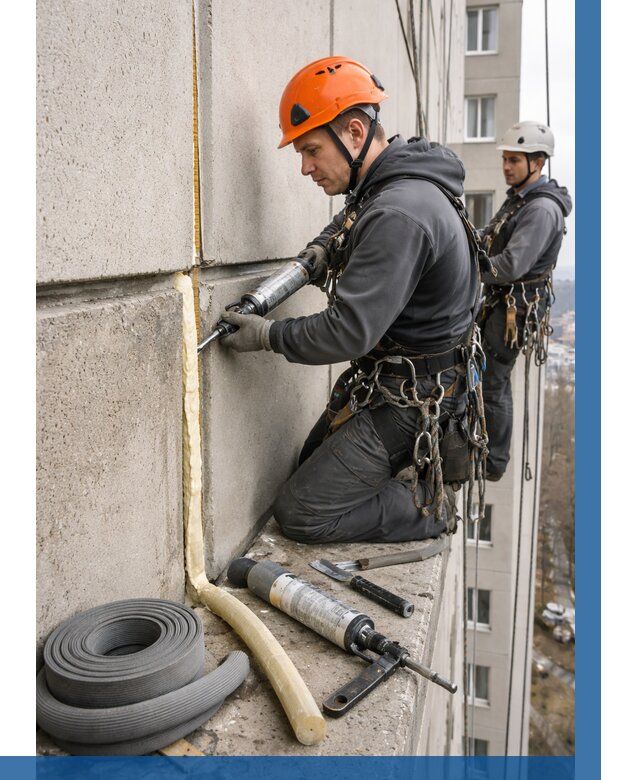 Теплый шов межпанельные швы в Феодосии от 711 р. | ВЫСОТНИК-Фдс