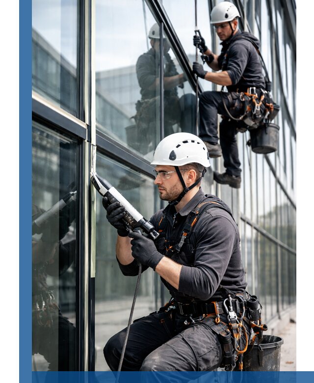 Герметизация витражных швов в Феодосии для зданий и фасадов