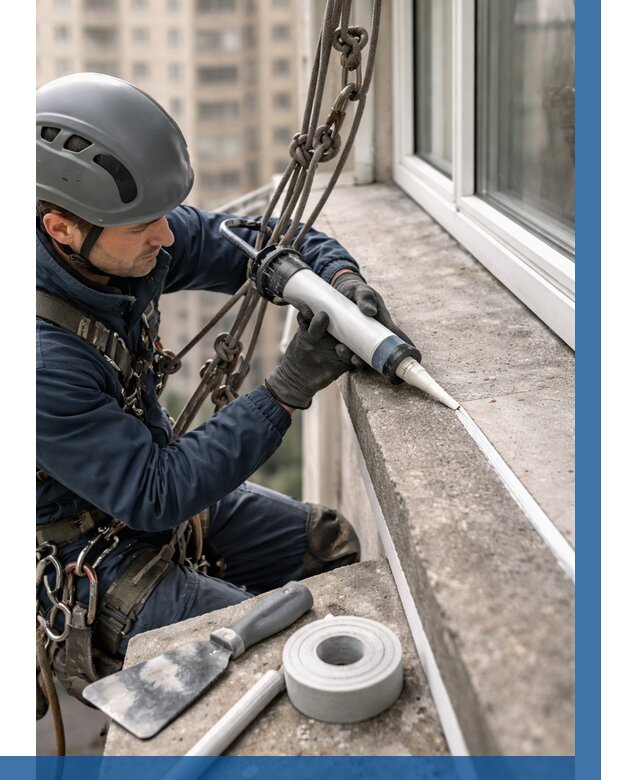 Герметизация балконного козырька в Феодосии от 4571 р. | ВЫСОТНИК-Фдс