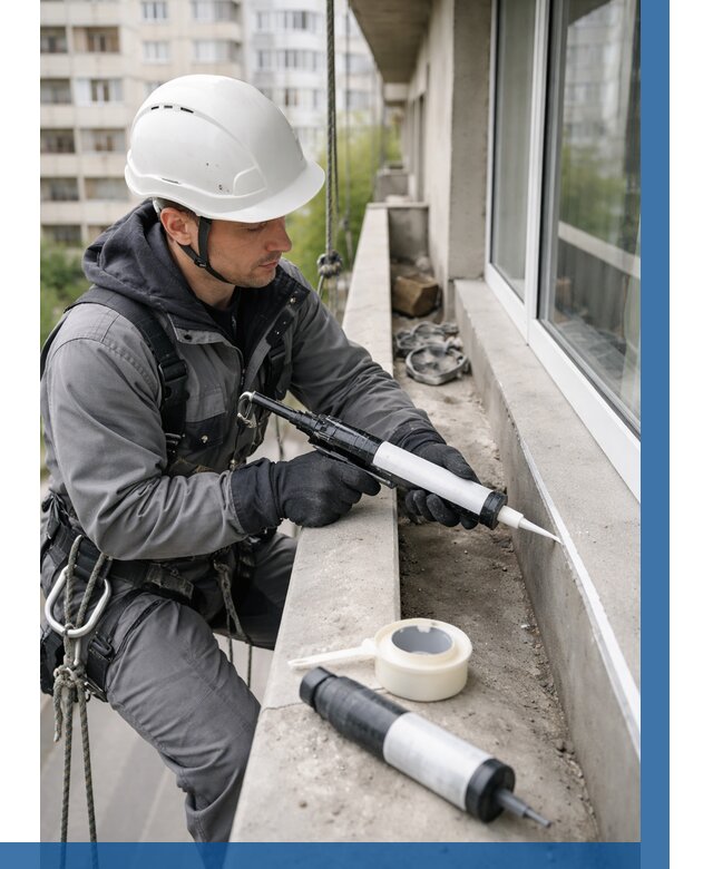 Герметизация швов лоджии в Феодосии от 4571 р. | ВЫСОТНИК-Фдс