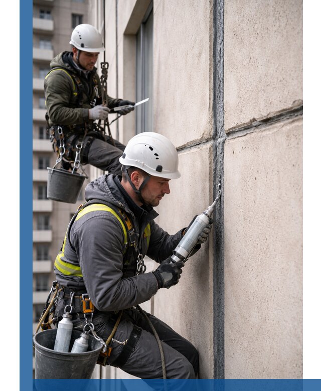 Герметизация деформационных швов фасада в Феодосии качественно