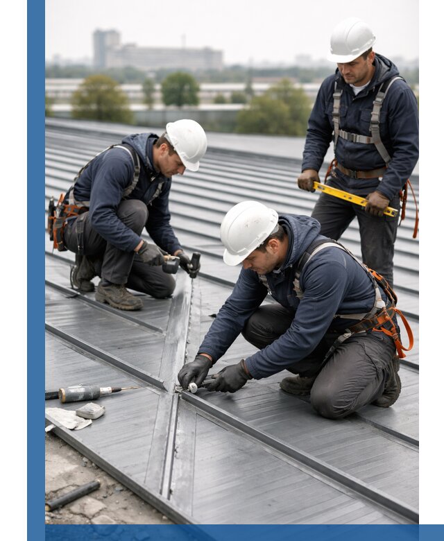 Ремонт фальцевой кровли в Феодосии срочно и качественно