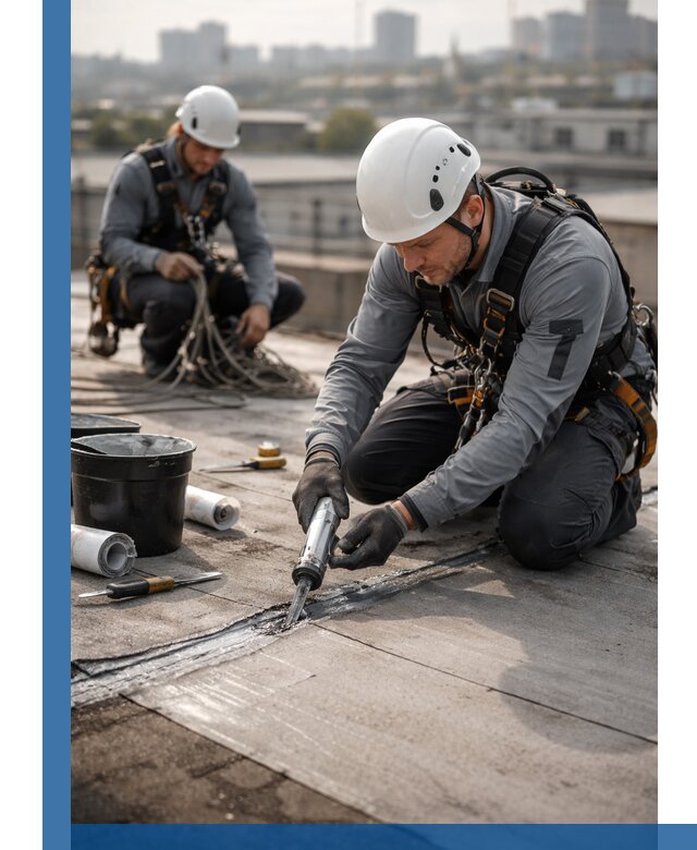 Аварийное и капитальное устранение протечек кровли в Феодосии