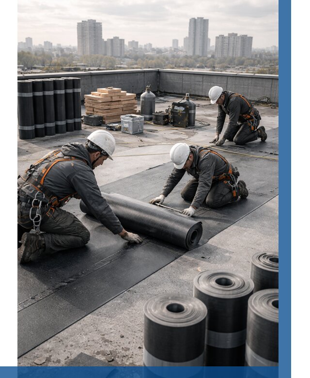 Монтаж мягкой кровли под ключ в Феодосии от 457 р. | ВЫСОТНИК-Фдс