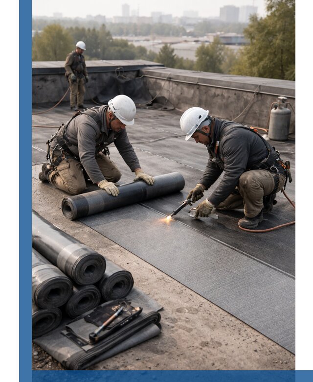 Монтаж мягкой кровли в Феодосии профессионально и надежно