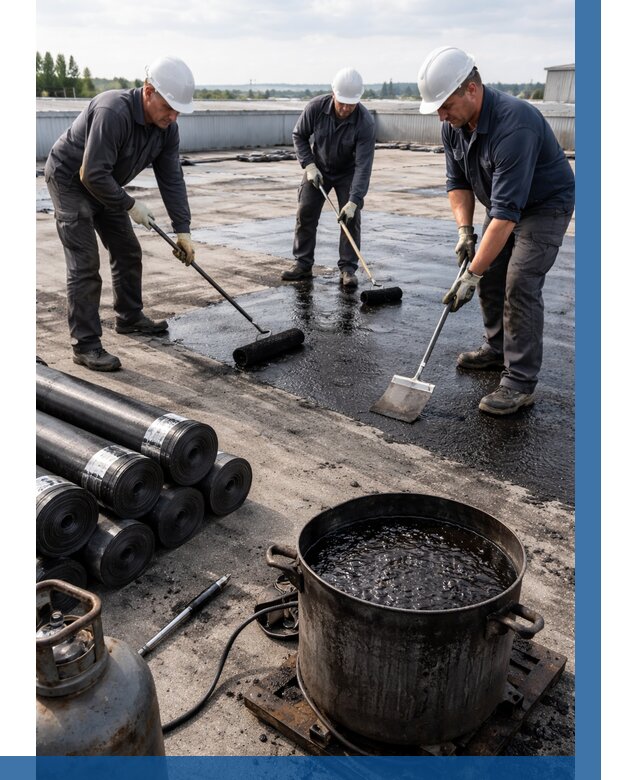 Гидроизоляция кровли мастикой в Феодосии от 609 р. | ВЫСОТНИК-Фдс