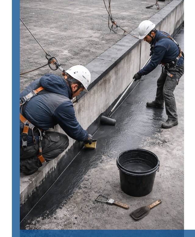 Гидроизоляция кровли жидкой резиной профессионально в Феодосии