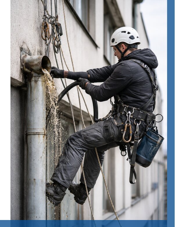 Прочистка водосточных труб в Феодосии от 3555 р. | ВЫСОТНИК-Фдс