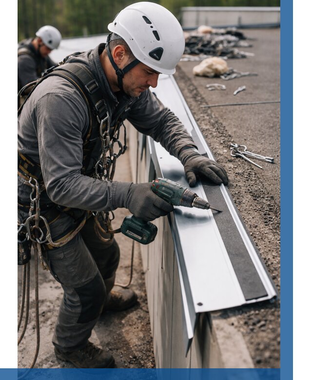 Монтаж капельника на кровле в Феодосии от 305 р. | ВЫСОТНИК-Фдс