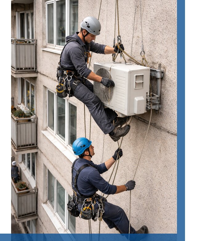 Перенос внешнего блока кондиционера в Феодосии от 9142 р.| ВЫСОТНИК-Фдс