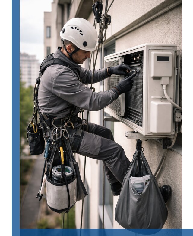 Обслуживание внешнего блока кондиционера в Феодосии профессионально