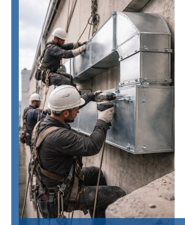 Профессиональный монтаж вентиляционных коробов в Феодосии под ключ