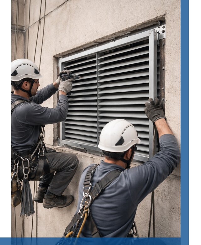 Монтаж вентиляционных решеток в Феодосии от 4571 р. | ВЫСОТНИК-Фдс