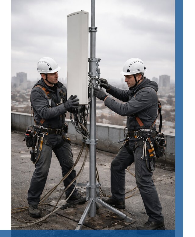 Монтаж антенн связи на крыше в Феодосии от 8634 р. | ВЫСОТНИК-Фдс