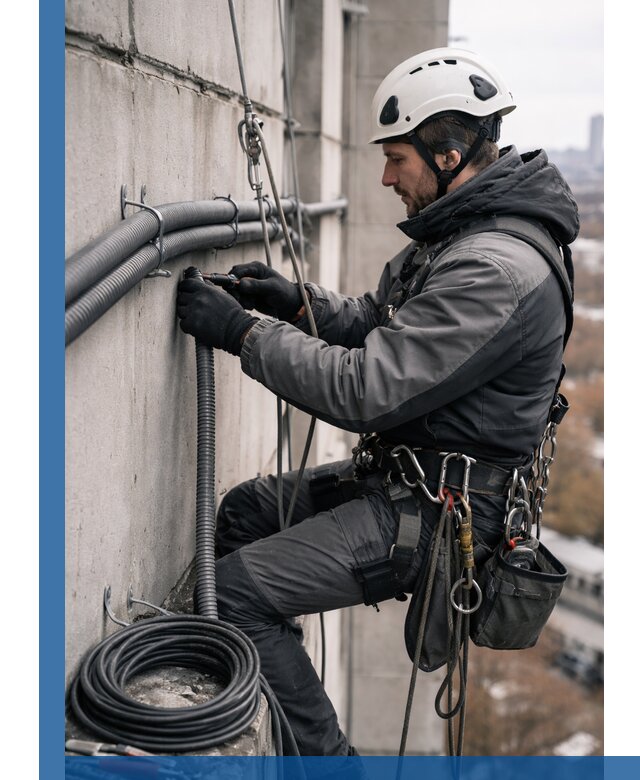 Профессиональный монтаж гофры для кабеля в Феодосии с гарантией