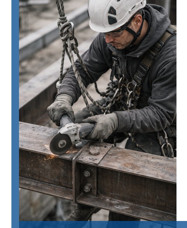 Резка металла на высоте в Феодосии для зданий и конструкций