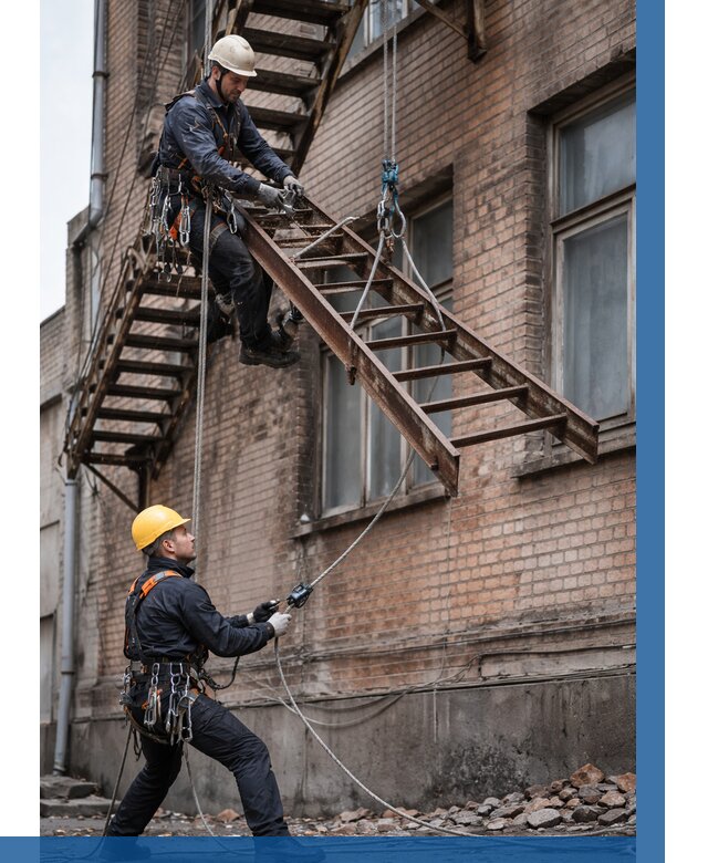 Демонтаж пожарной лестницы в Феодосии от 12190 р. | ВЫСОТНИК-Фдс