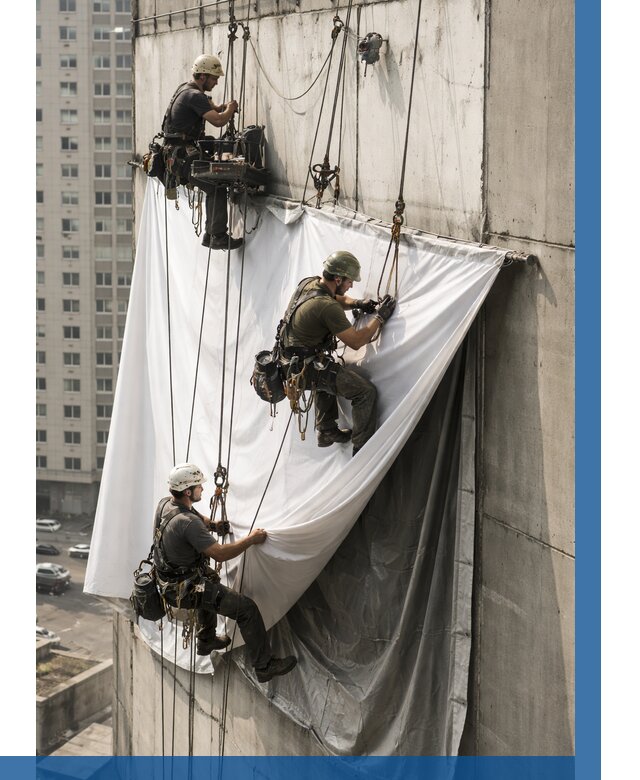 Замена баннерного полотна в Феодосии от 6603 р. | ВЫСОТНИК-Фдс—заказать