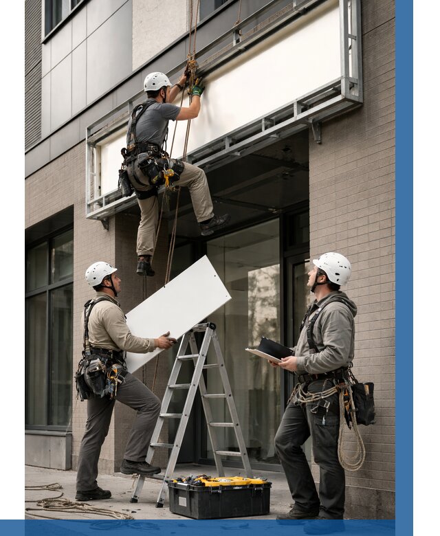 Монтаж светового короба в Феодосии от 6603 р. | ВЫСОТНИК-Фдс