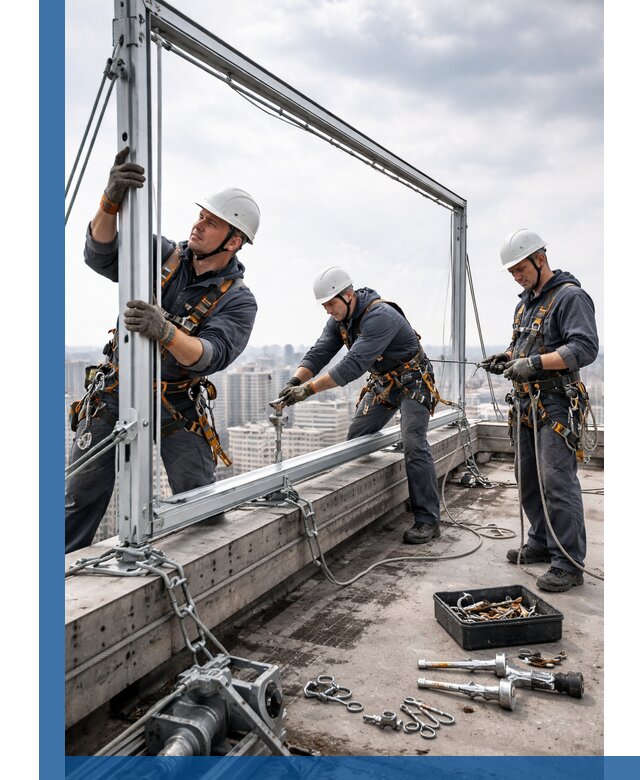 Монтаж крышных рекламных конструкций под ключ в Феодосии