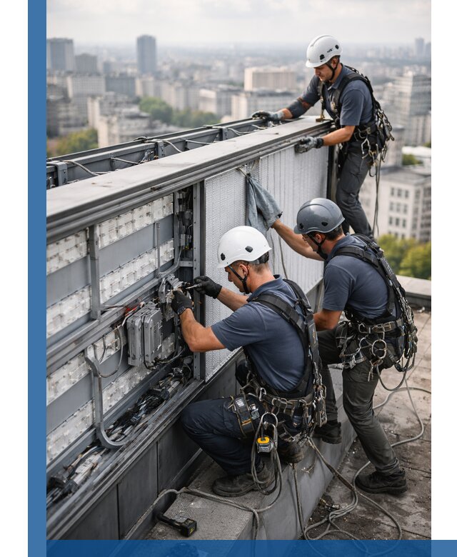 Профессиональное обслуживание крышной рекламы в Феодосии под ключ