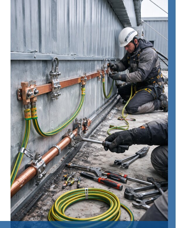 Монтаж заземления здания в Феодосии от 25395 р. | ВЫСОТНИК-Фдс