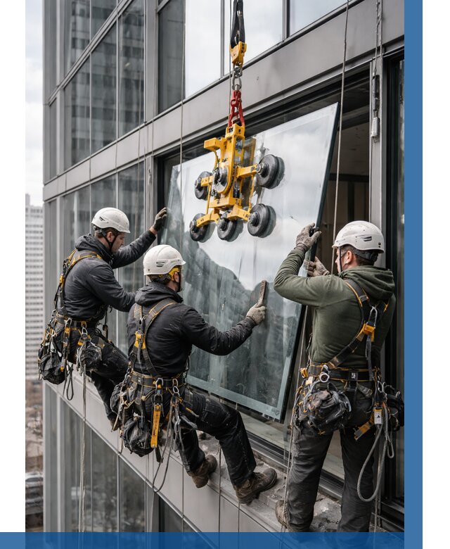 Фасадное остекление зданий под ключ в Феодосии от 10158 р. | ВЫСОТНИК-Фдс