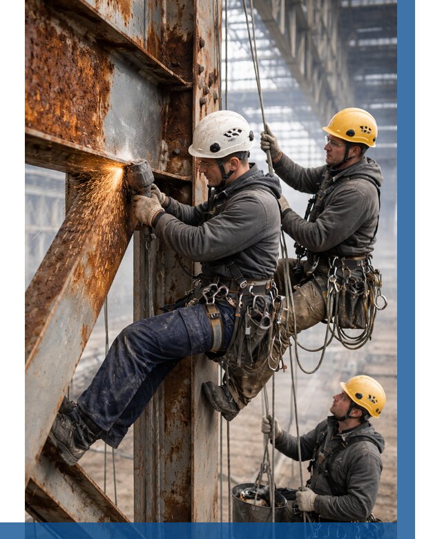 Зачистка металла от ржавчины в Феодосии от 356 р. | ВЫСОТНИК-Фдс