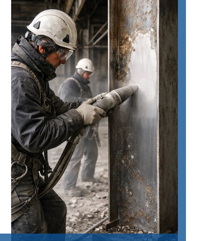 Удаление старой краски с металла в Феодосии от 457 р. | ВЫСОТНИК-Фдс