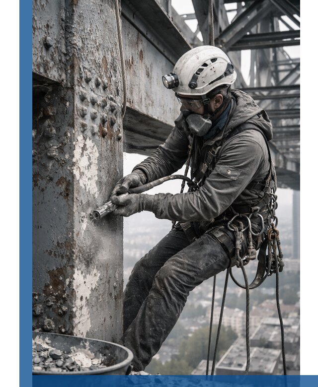 Удаление старой краски с металлических конструкций в Феодосии