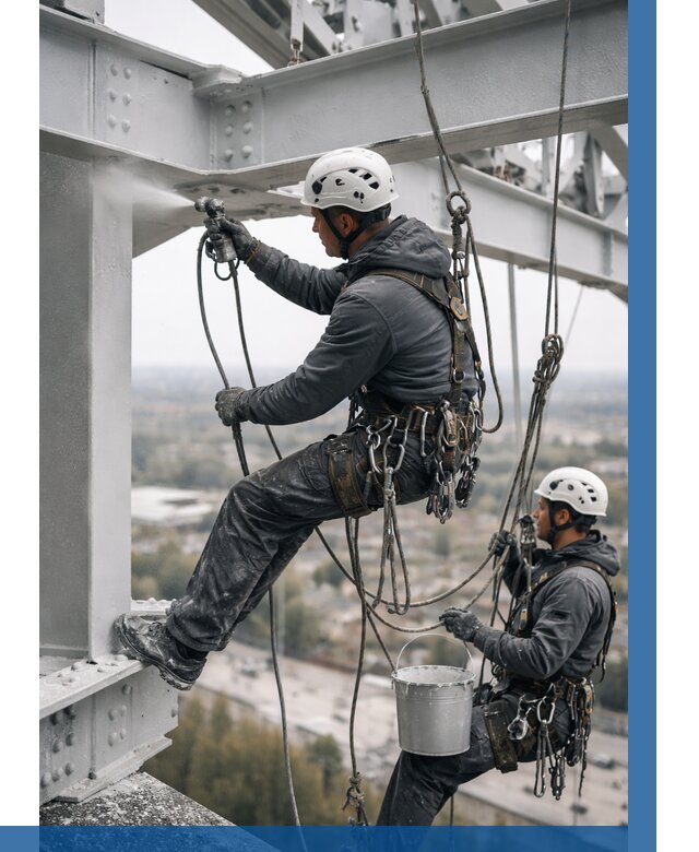 Покраска металлоконструкций на высоте в Феодосии 356 р |ВЫСОТНИК-Фдс