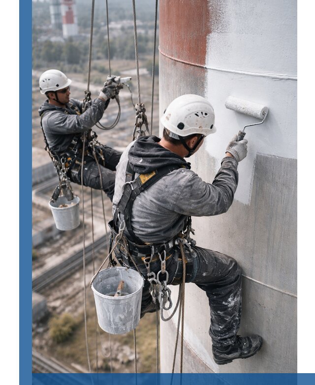 Покраска дымовых труб в Феодосии: антикоррозийная защита и восстановление