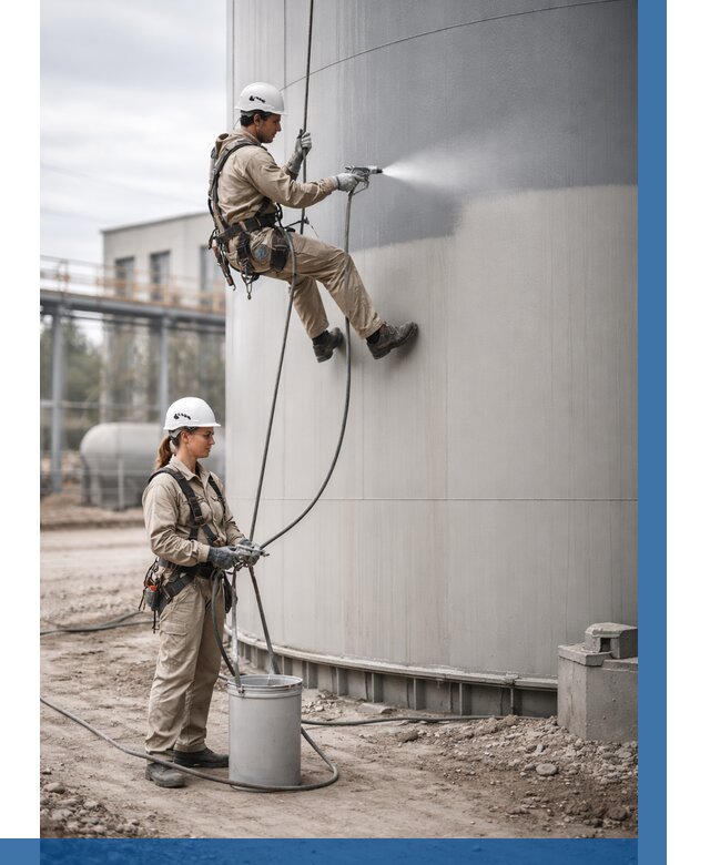 Покраска резервуаров в Феодосии от 1219 р. | ВЫСОТНИК-Фдс — заказать