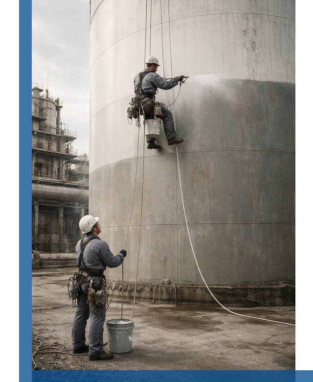 Покраска стальных резервуаров и емкостей в Феодосии профессионально