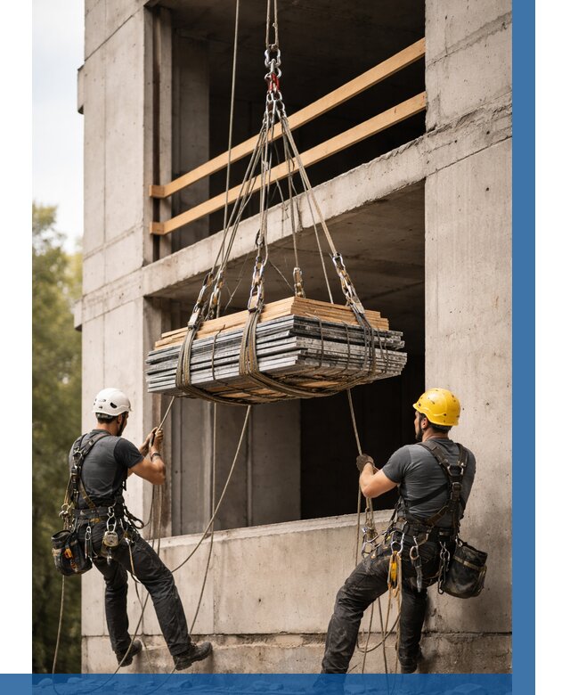 Подъем материала на этаж веревками в Феодосии от 1524 р. | ВЫСОТНИК-Фдс